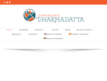 Tablet Screenshot of dharmadatta.org